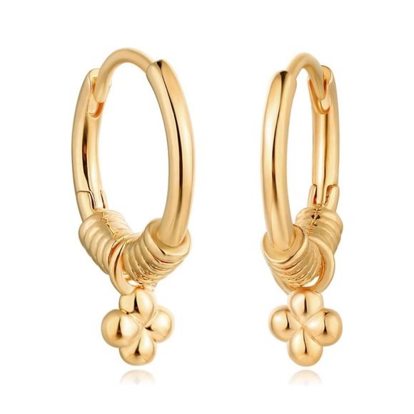 MYEARS Women Huggie Earrings Gold Hoop 14K Gold Filled Small - Picture 2 of 5